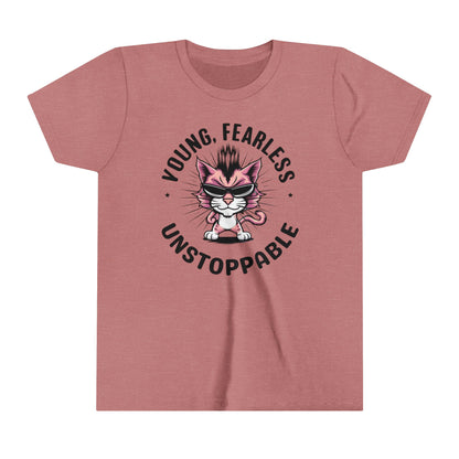 Young Fearless Unstoppable Youth Heavy Cotton T-Shirt