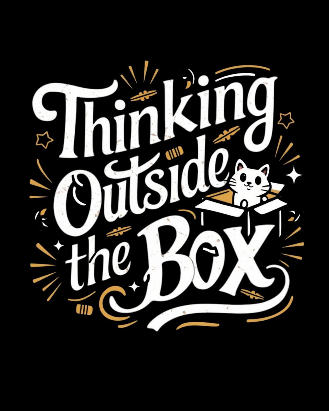 Thinking Out of Box Cotton Tshirt