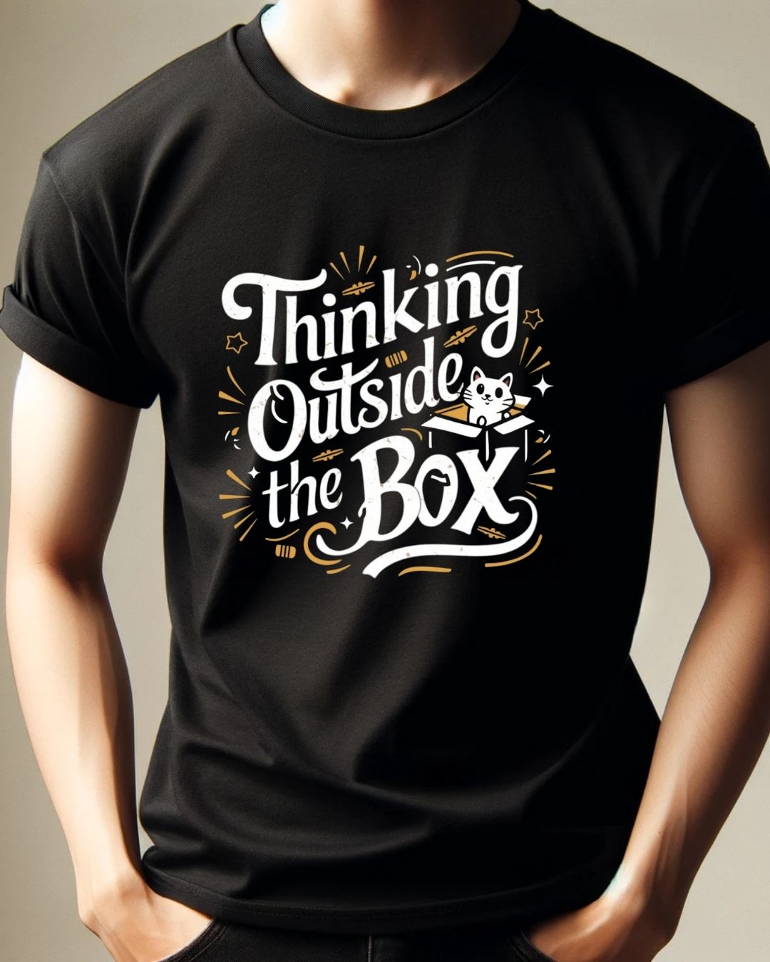 Thinking Out of Box Cotton Tshirt