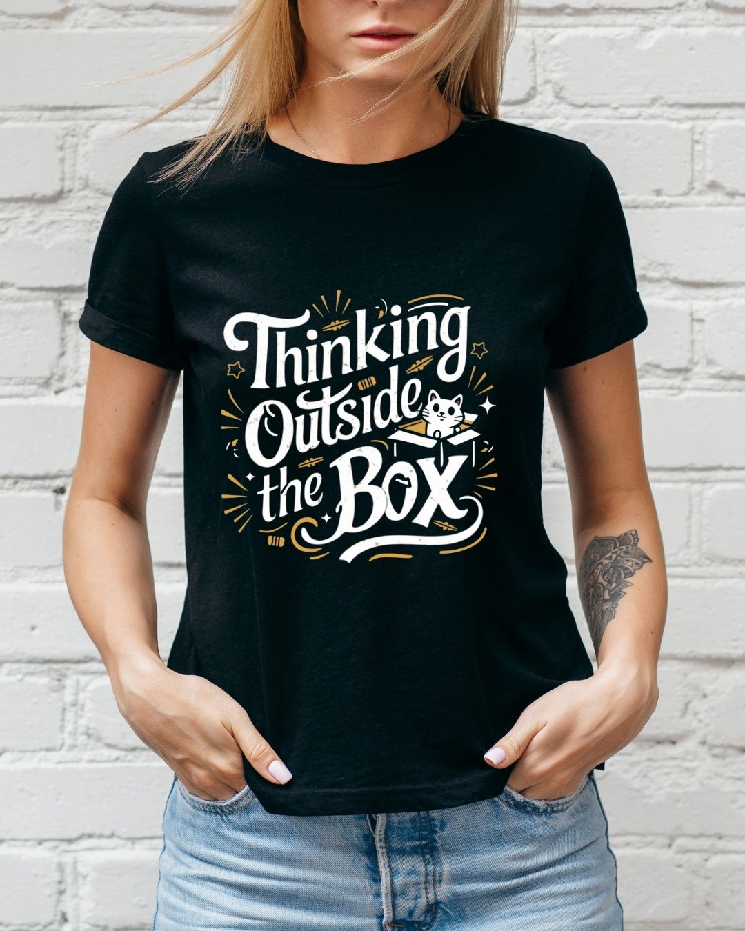 Thinking Out of Box Cotton Tshirt