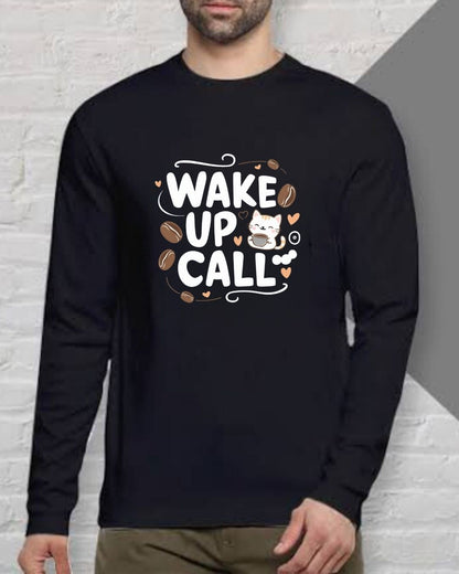 Wake Up Call Cotton Long Sleeve Tshirt