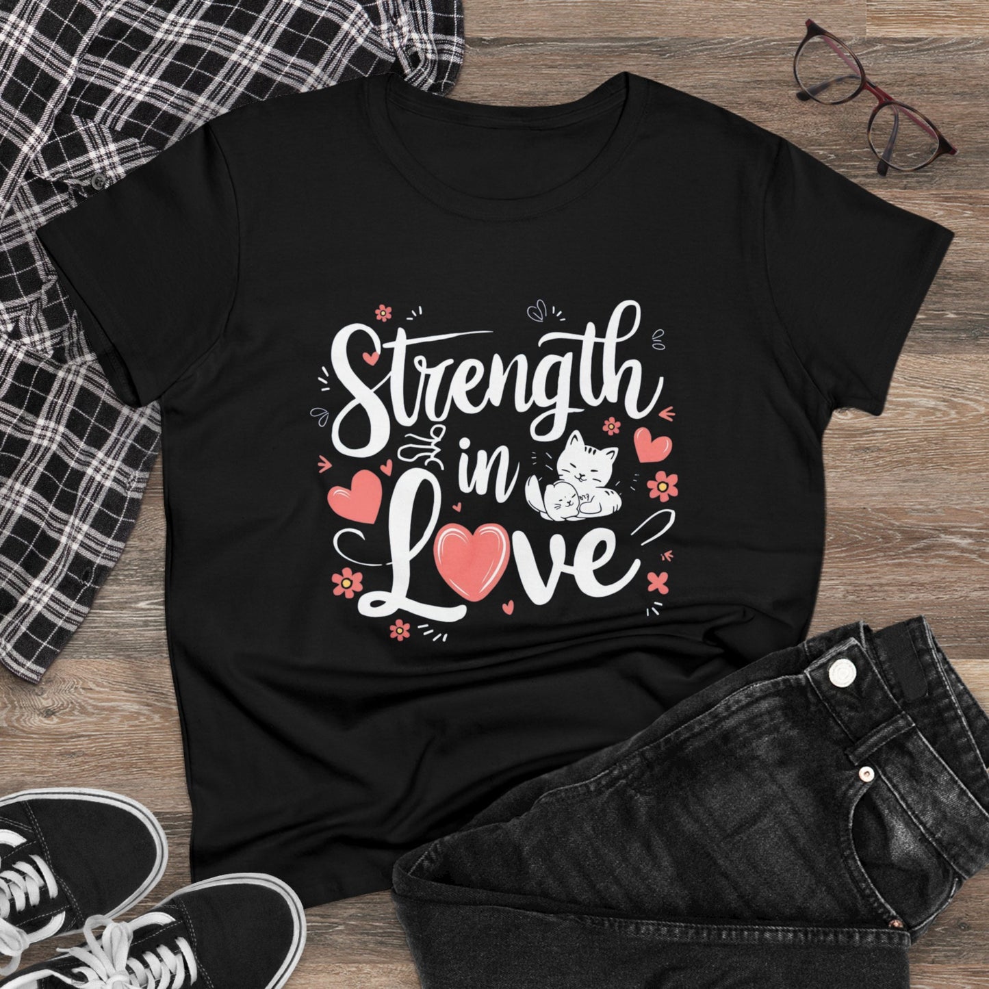 Strength In Love Women Cotton Tshirts