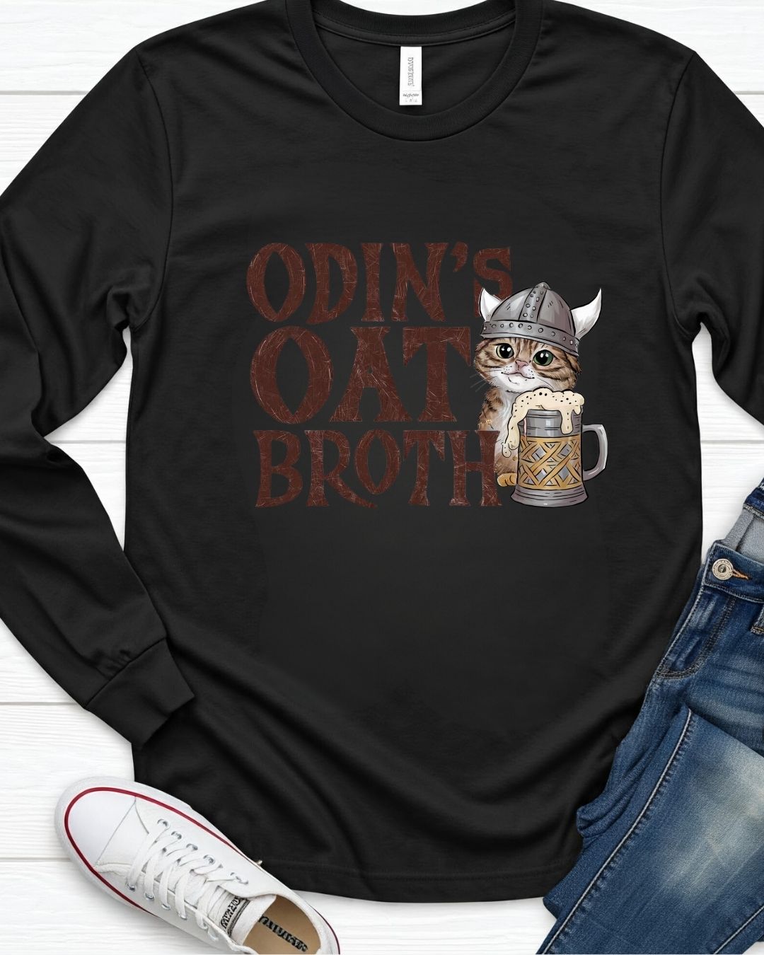 Odin Oat Broth Cotton Long Sleeve Tshirt