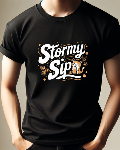 Stormy Sip Women T-Shirt