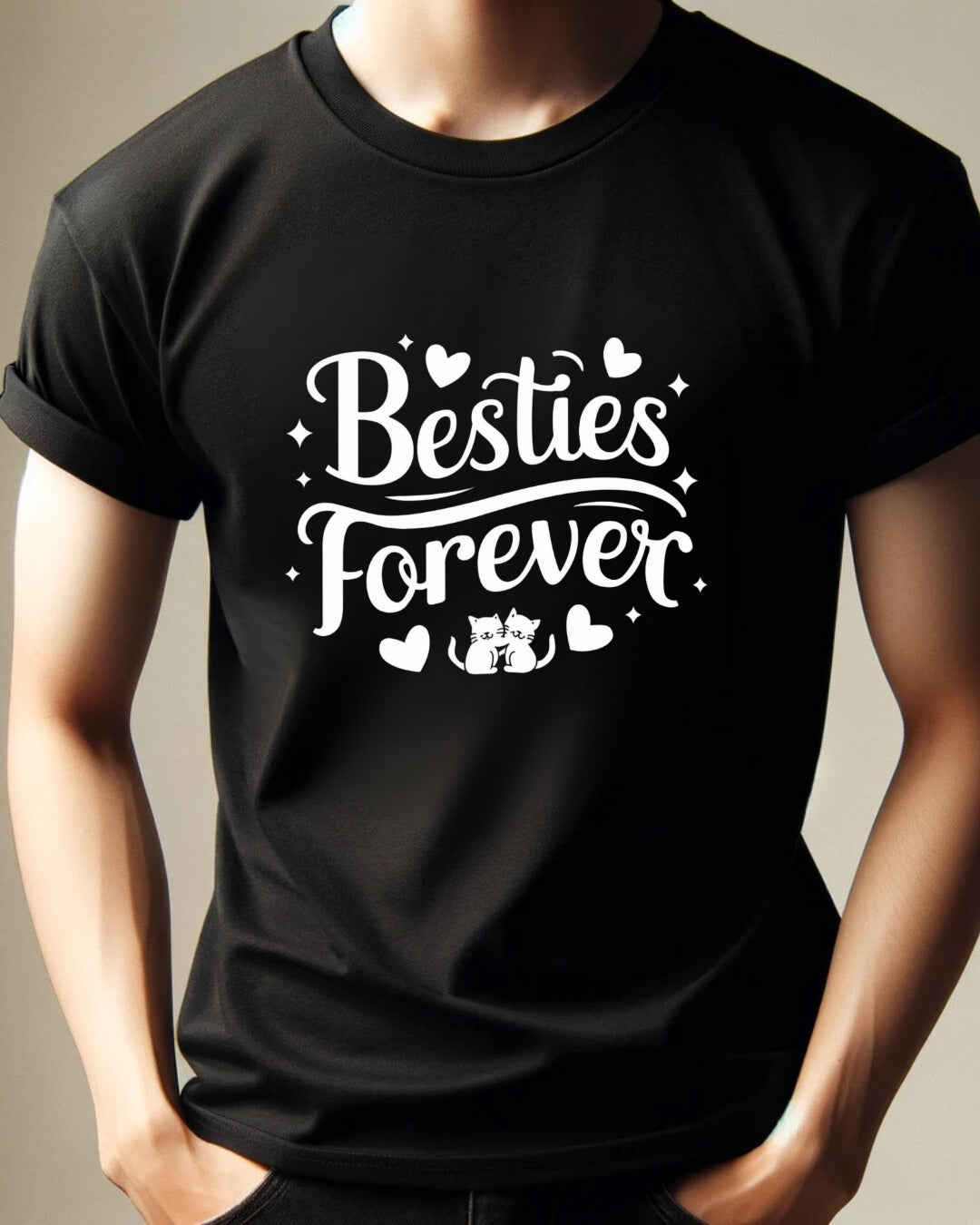 Bestie Forevers Cotton T-Shirt