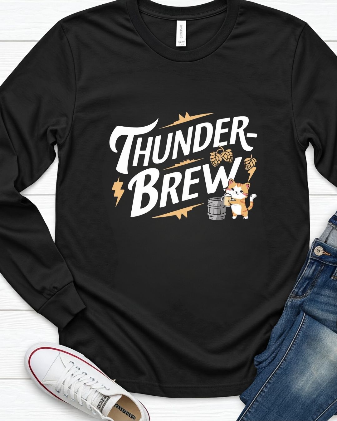 Thunder Brew  Cotton Long Sleeve Tshirt