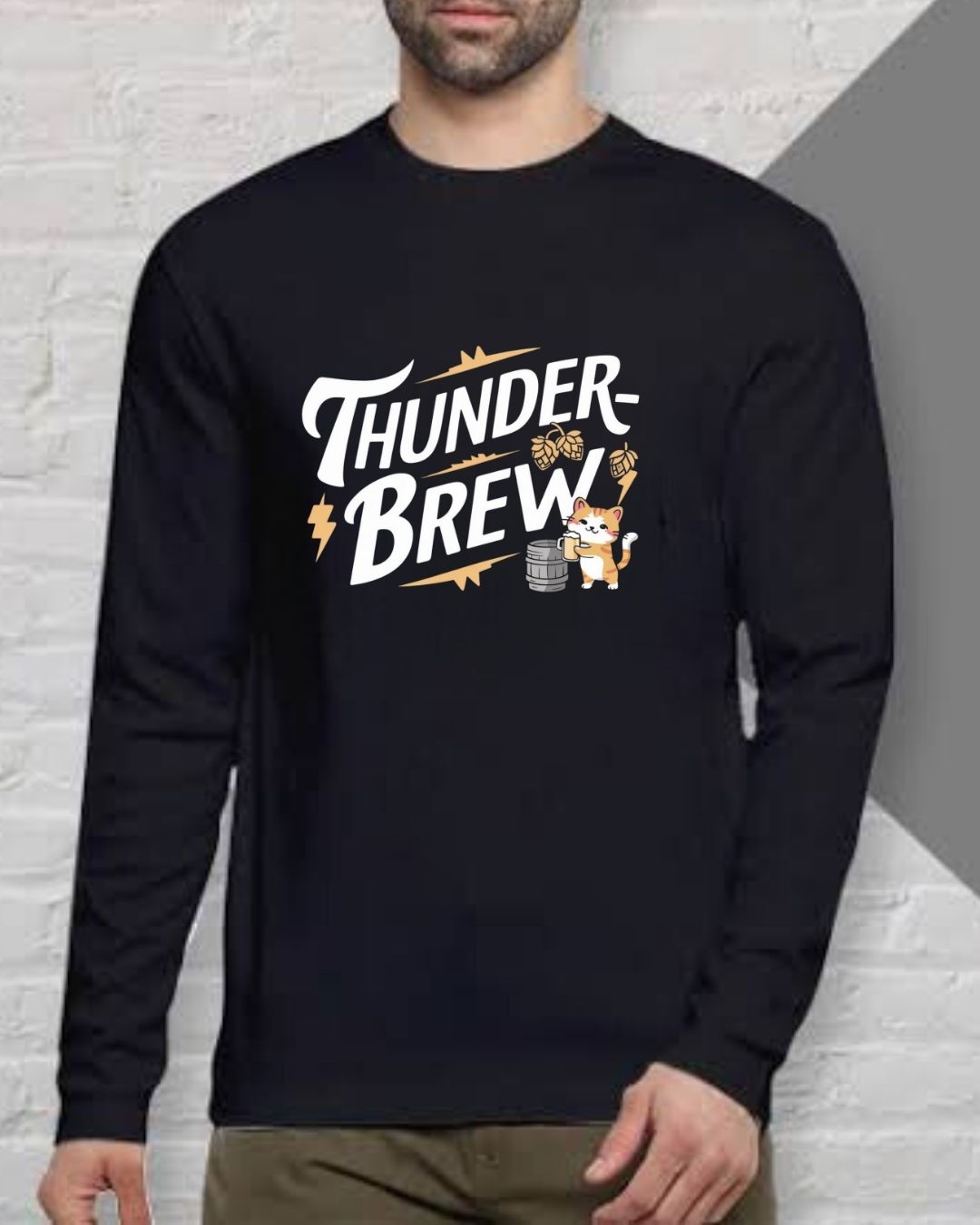 Thunder Brew  Cotton Long Sleeve Tshirt