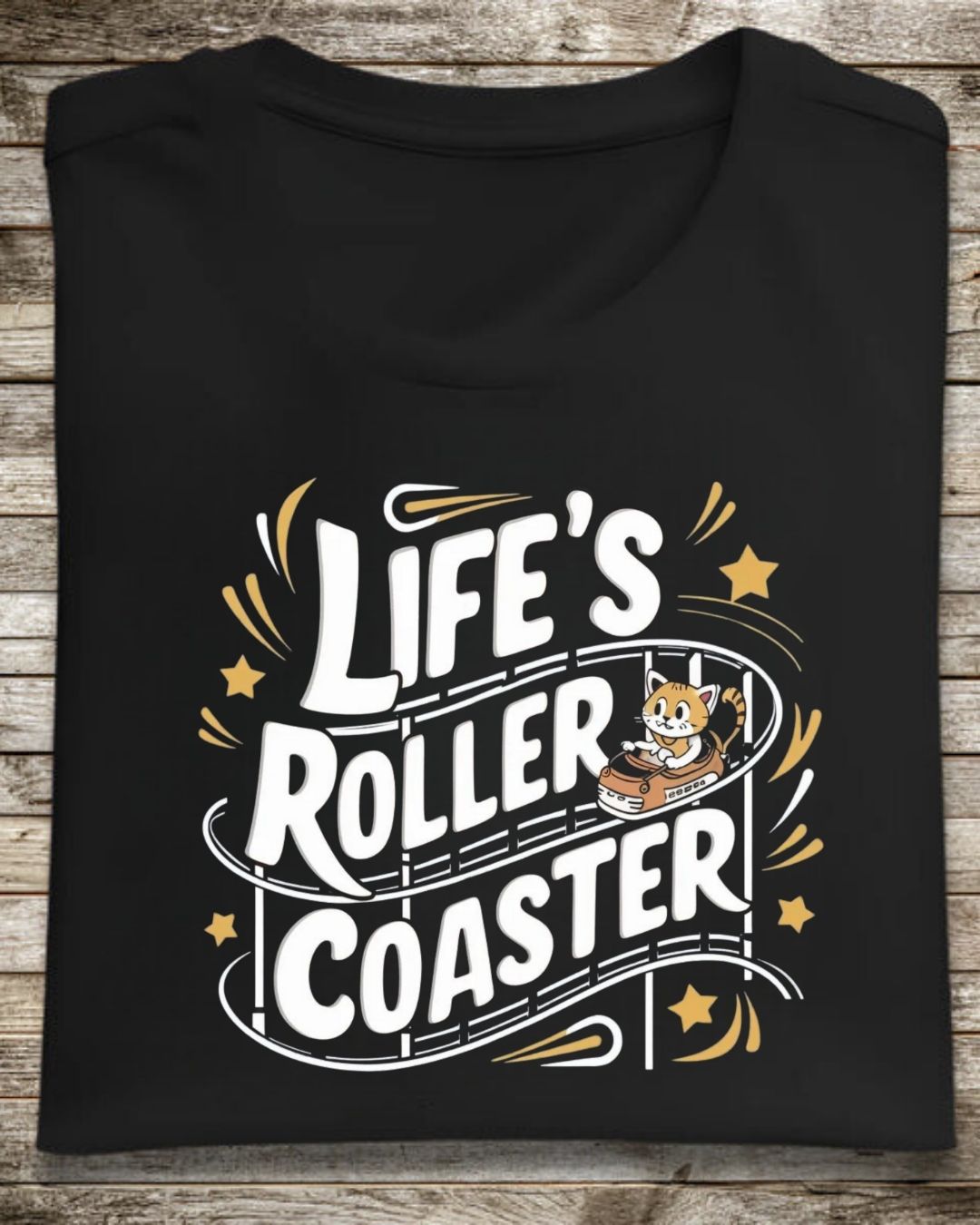 Life Roller Coaster Cotton Tshirt