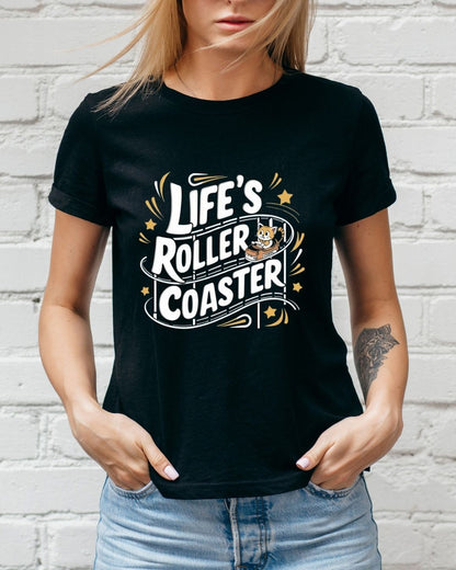 Life Roller Coaster Cotton Tshirt