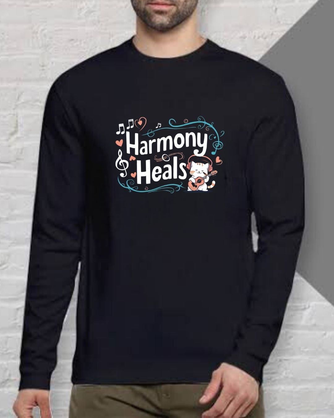 Harmony Heal Cotton Long Sleeve Tshirt