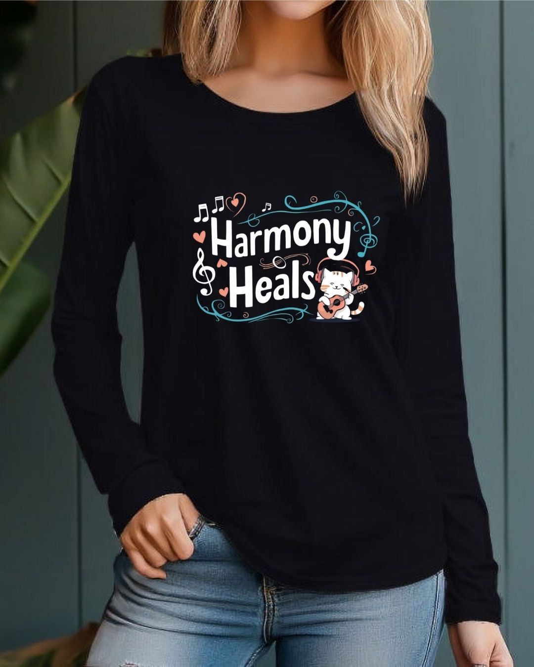 Harmony Heal Cotton Long Sleeve Tshirt