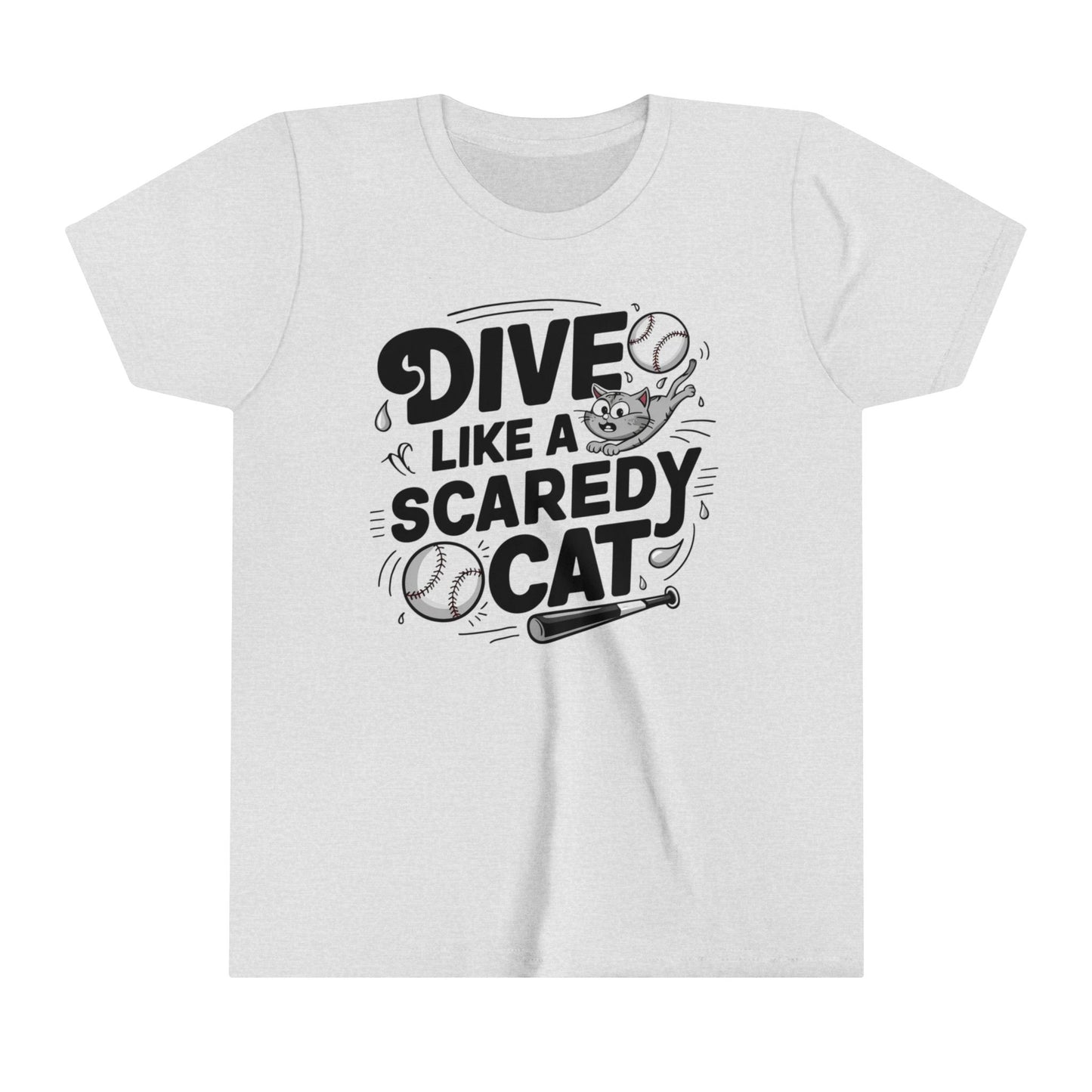 Dive Like Scaredy Cat Youth Heavy Cotton T-Shirt