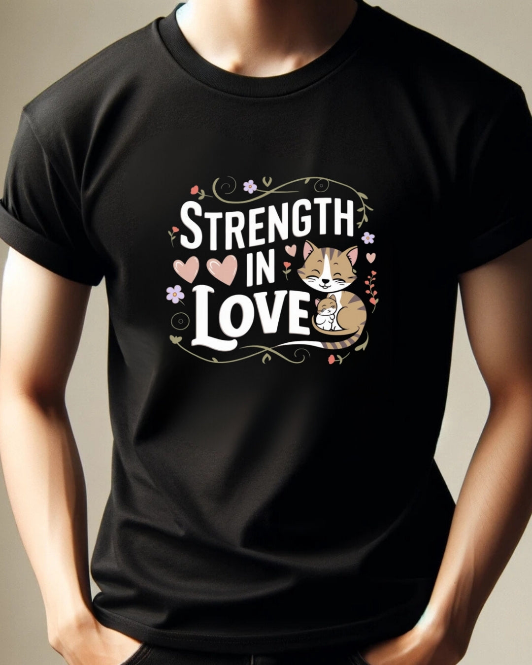 Strength In Love Cotton Tshirt