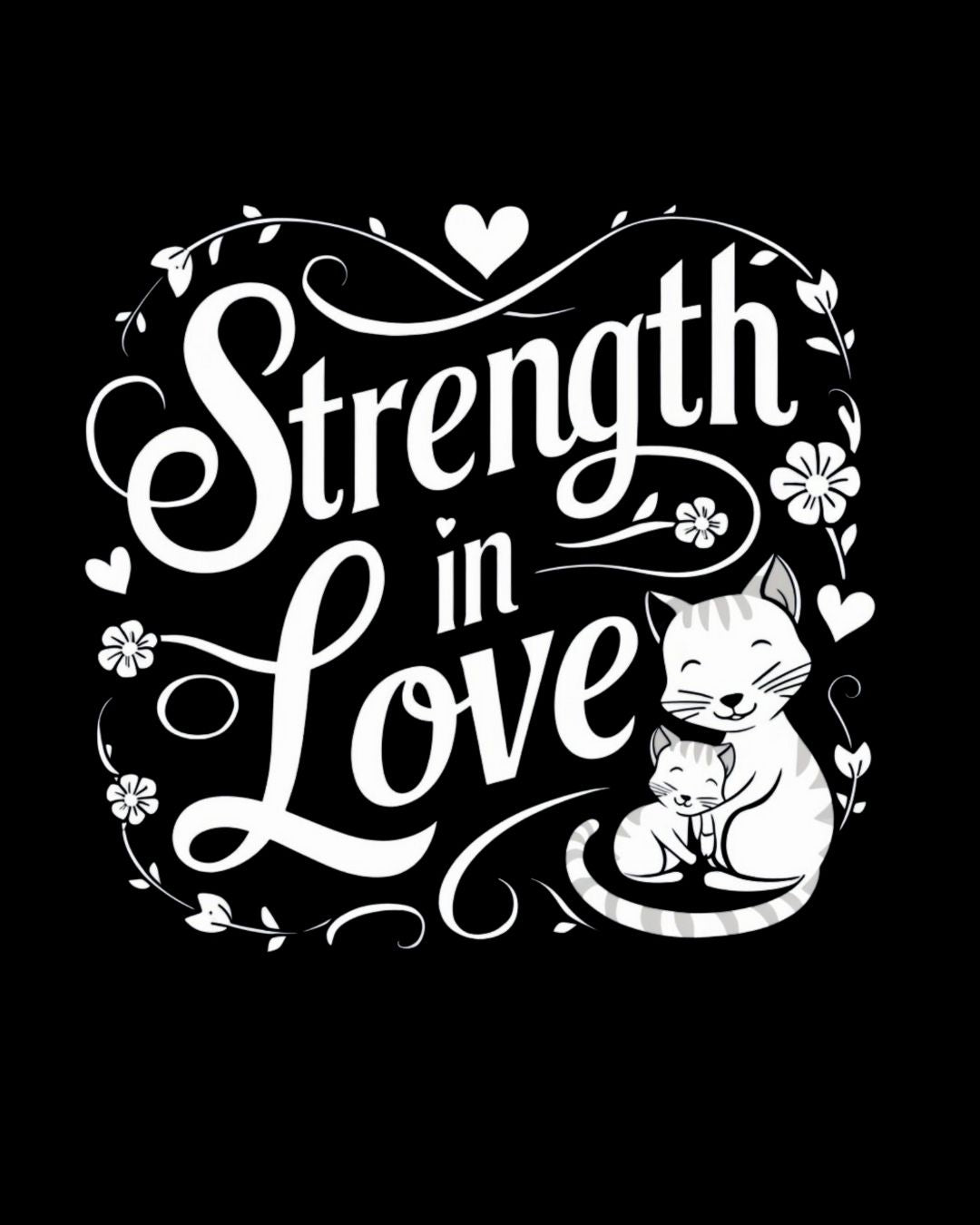 Strength In Love Cotton Long Sleeve Tshirt