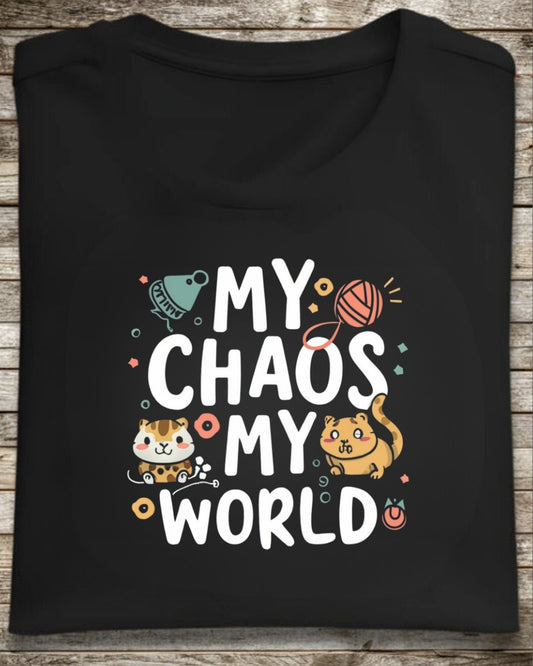 My Chaos My World Cotton Tshirt