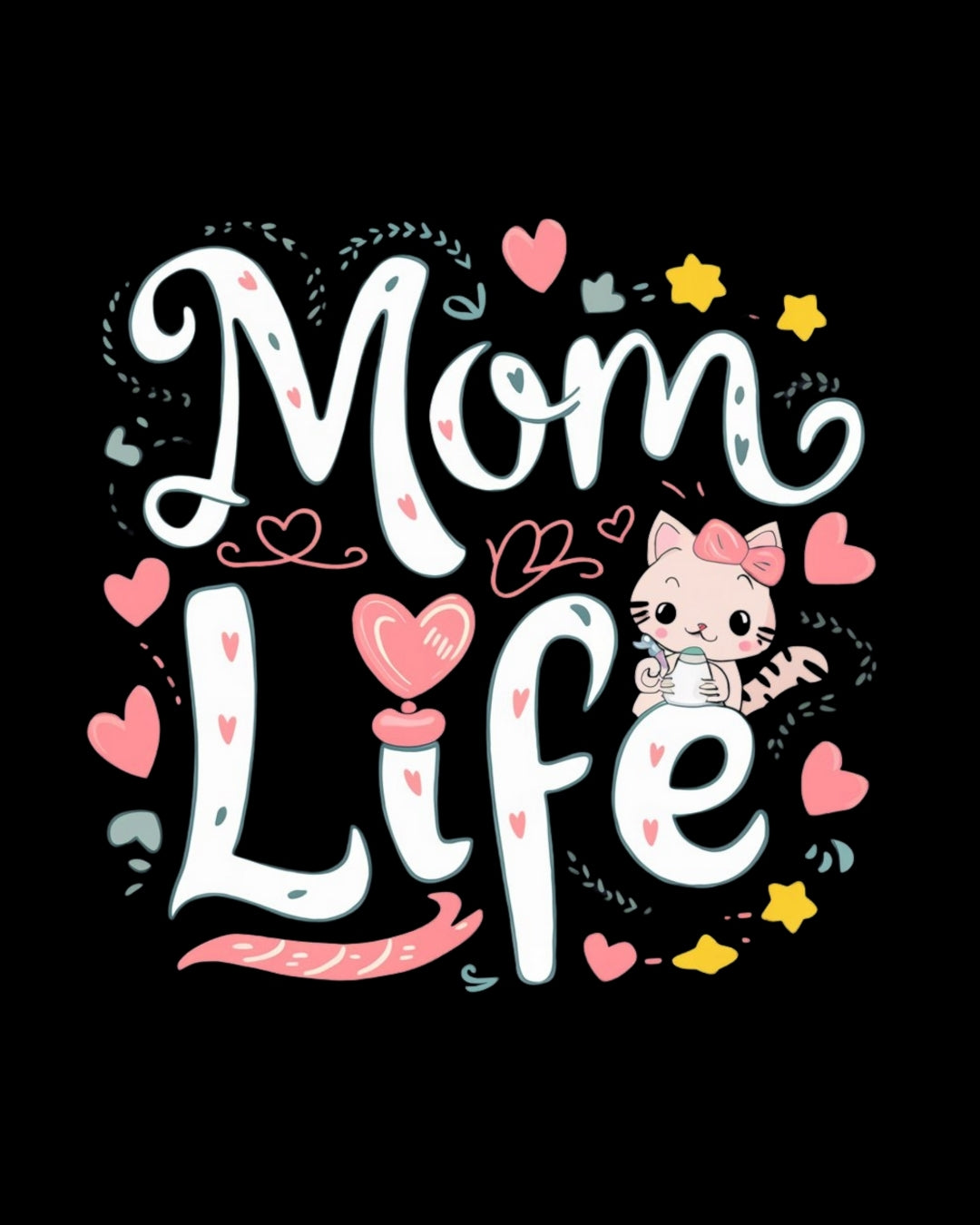 Mom Life Cotton Tshirt