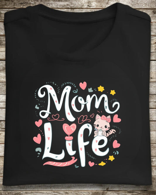 Mom Life Cotton Tshirt