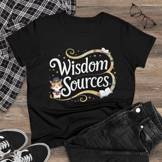 Women Tees Wisdom Sources Grandma Shirts Tops Short Sleeve Regular Fit Cottagecore Funny Cat Graphic Tshirts