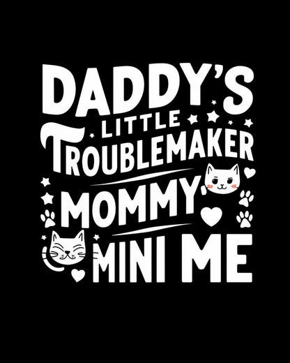 Daddy Little Troublemaker Cotton Long Sleeve Tshirt