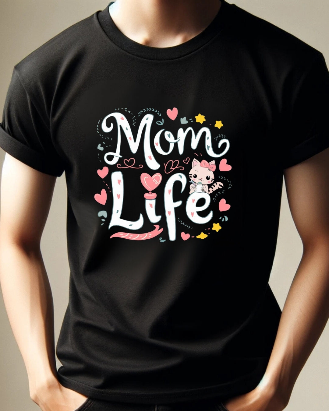 Mom Life Cotton Tshirt