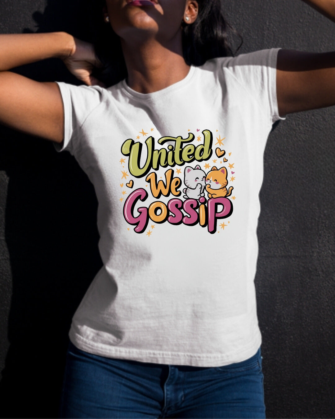 United We Gossip Cotton T-Shirt