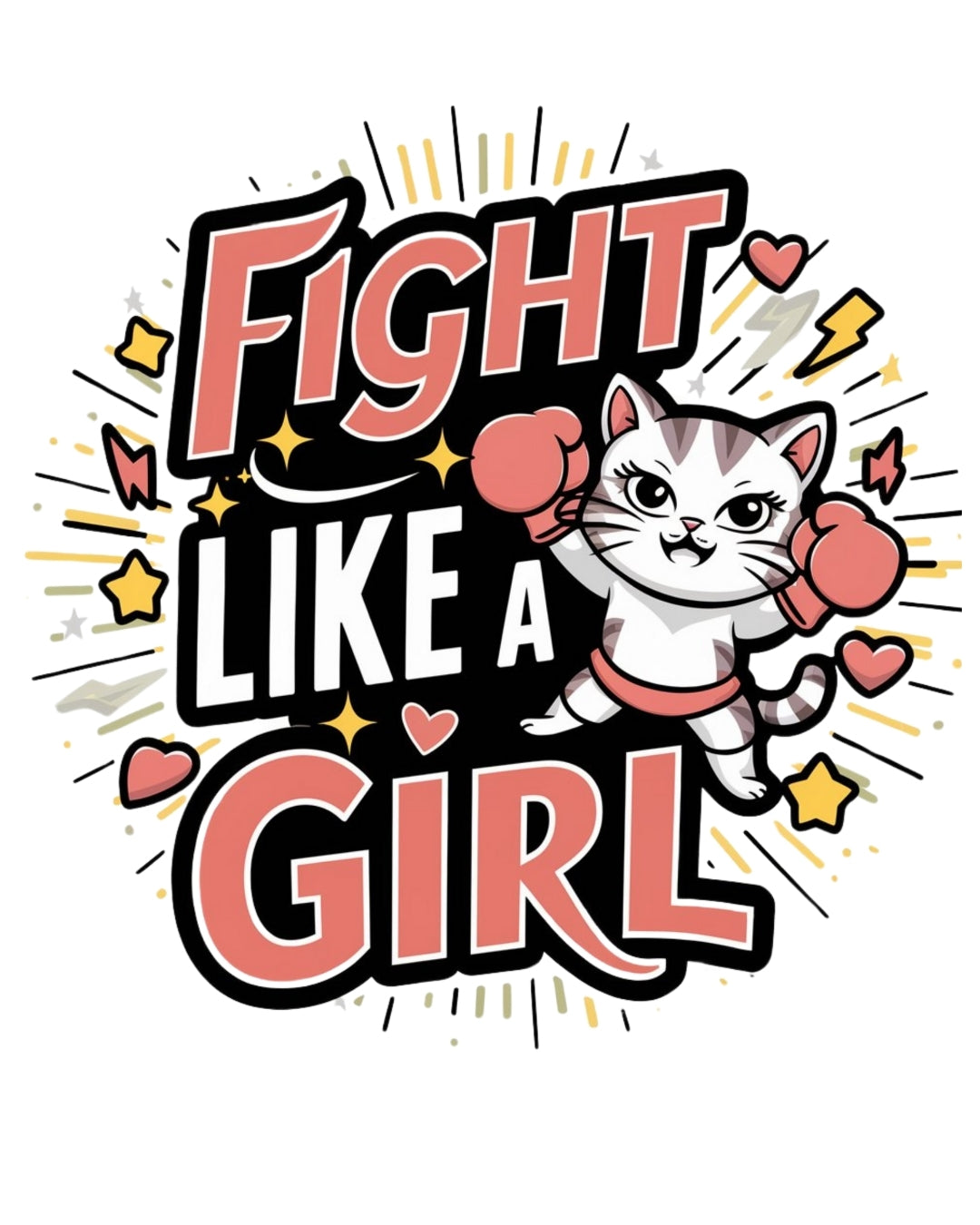 Fight Like Girl Toddler Cotton T-Shirts