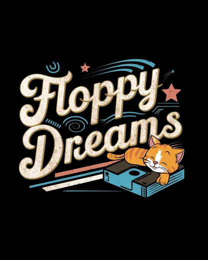 Floppy Dream Vintage Retro Video Games Cotton Long Sleeve Tshirt