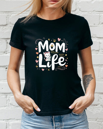 Mom Life Cotton Tee