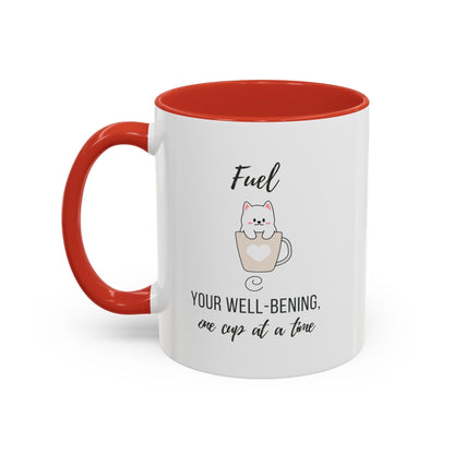 Billien Nap Fuel Printify 11 oz 11oz accent mug Coffee Mugs Holiday Picks Home & Living Kitchen Mugs Spring Essentials two tone White base