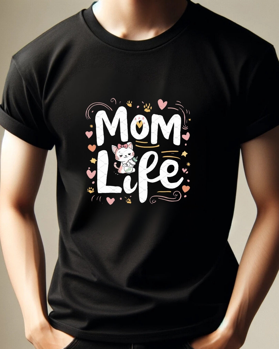 Mom Life Cotton Tee