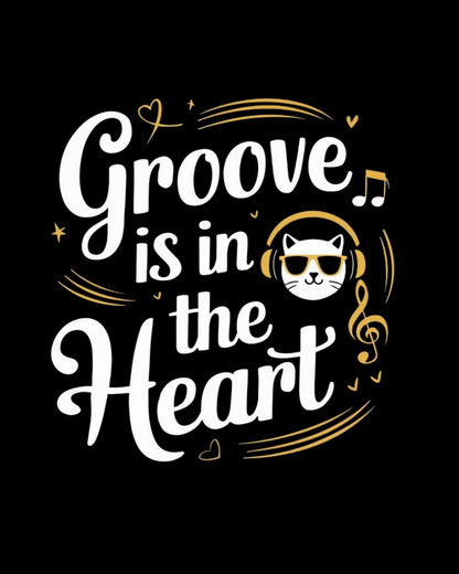 Groove In The Heart Cotton Tshirts