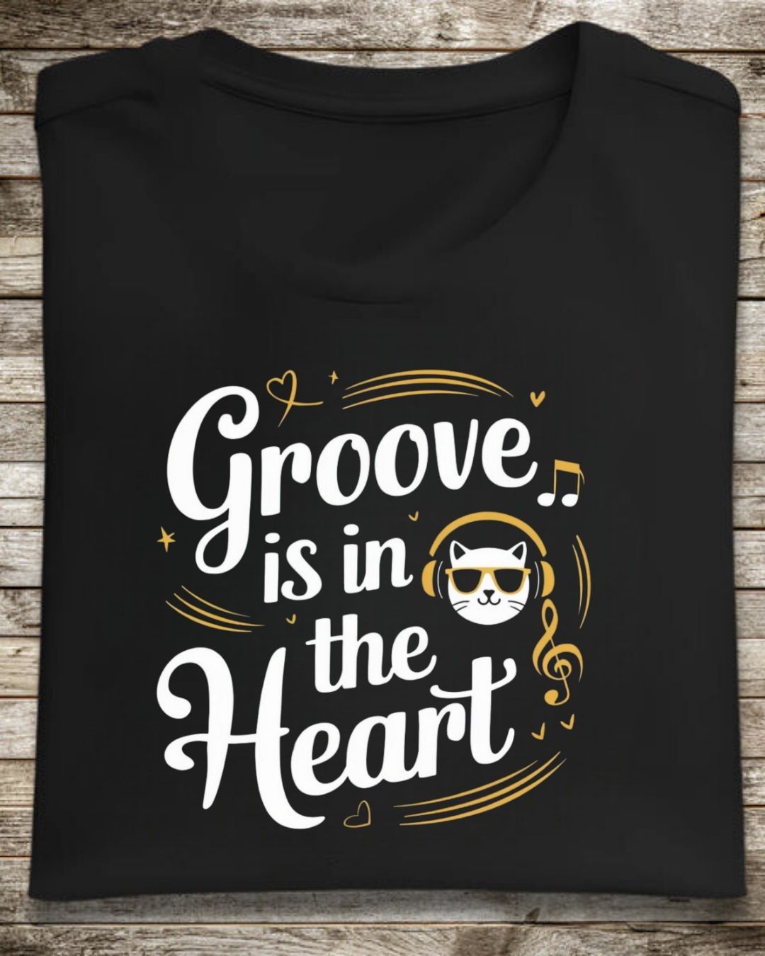 Groove In The Heart Cotton Tshirts