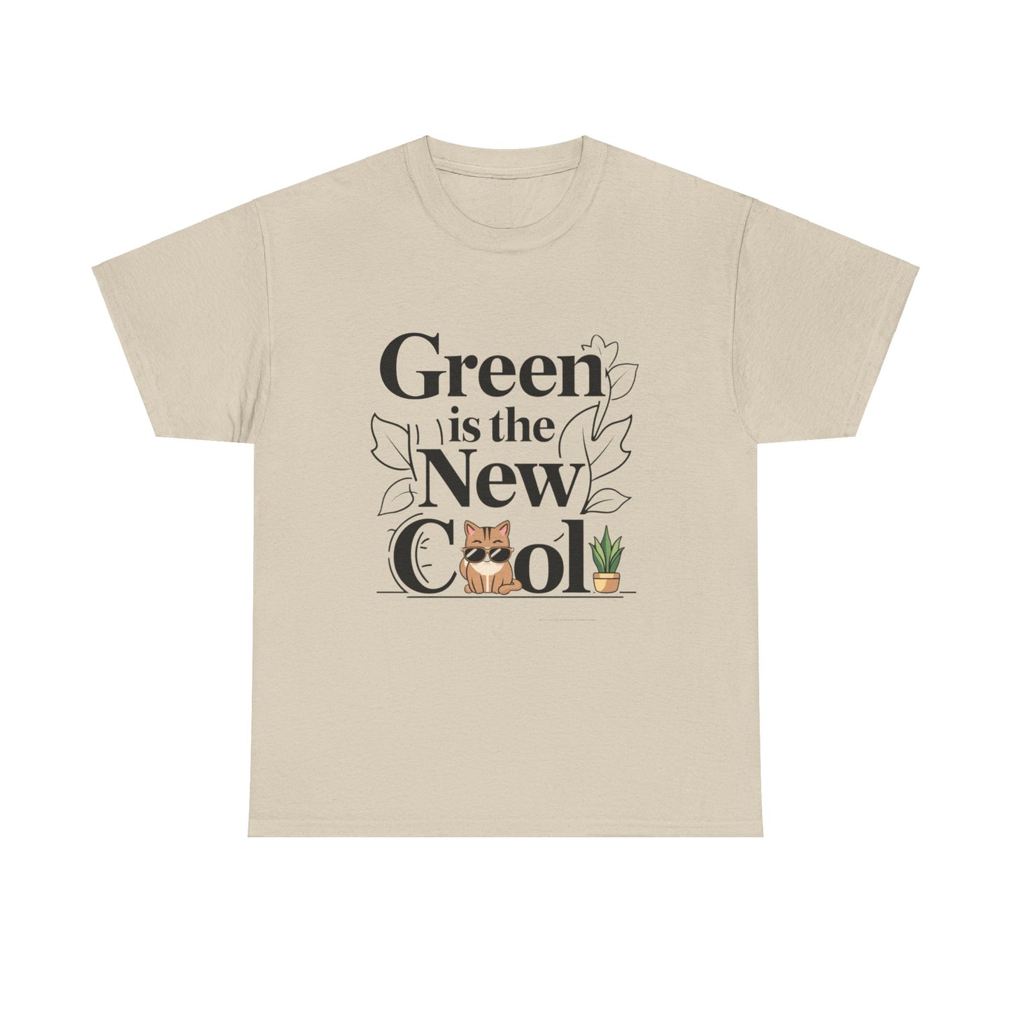 Green Is The New Cool Cotton Tshirt