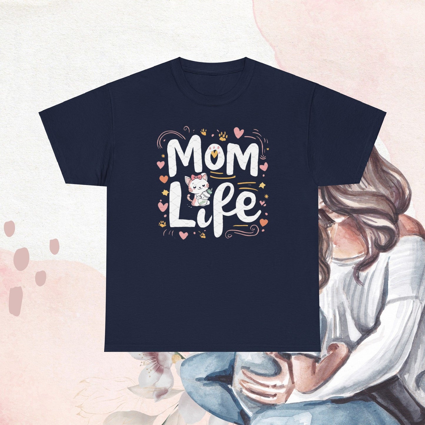 Mom Life Cotton Tee