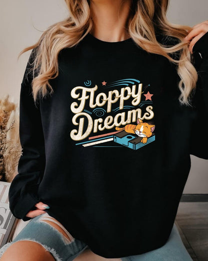 Floppy Dream Vintage Retro Video Game Ultra Cotton Crewneck Sweatshirt