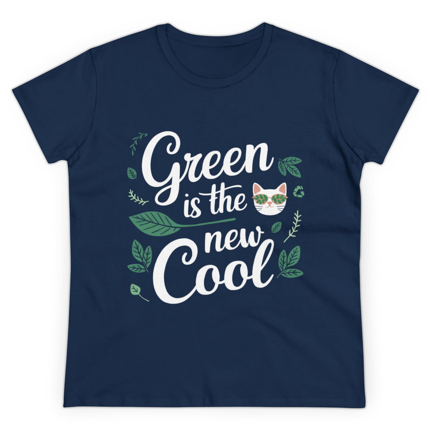 Green Is The New Cool Nature Short Sleeve Regular Fit Cotton Tshirt