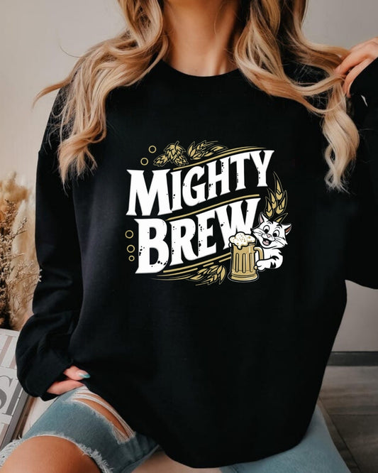 Mighty Brew Ultra Cotton Crewneck Sweatshirt