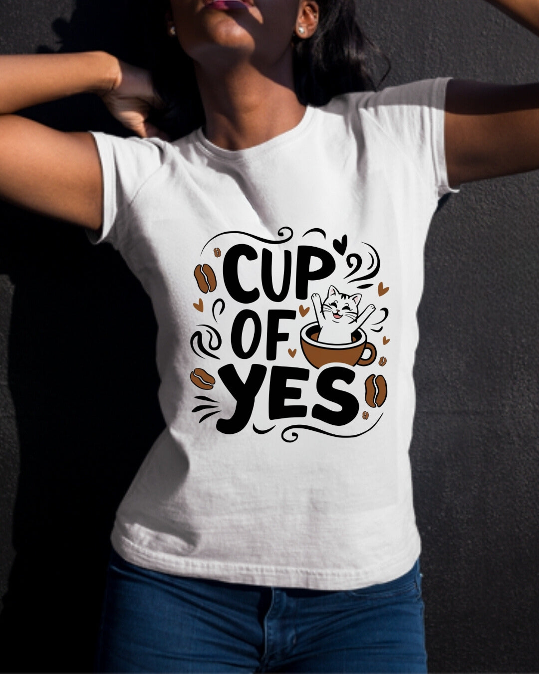 Cup Of Yes Coffee Cotton T-Shirt