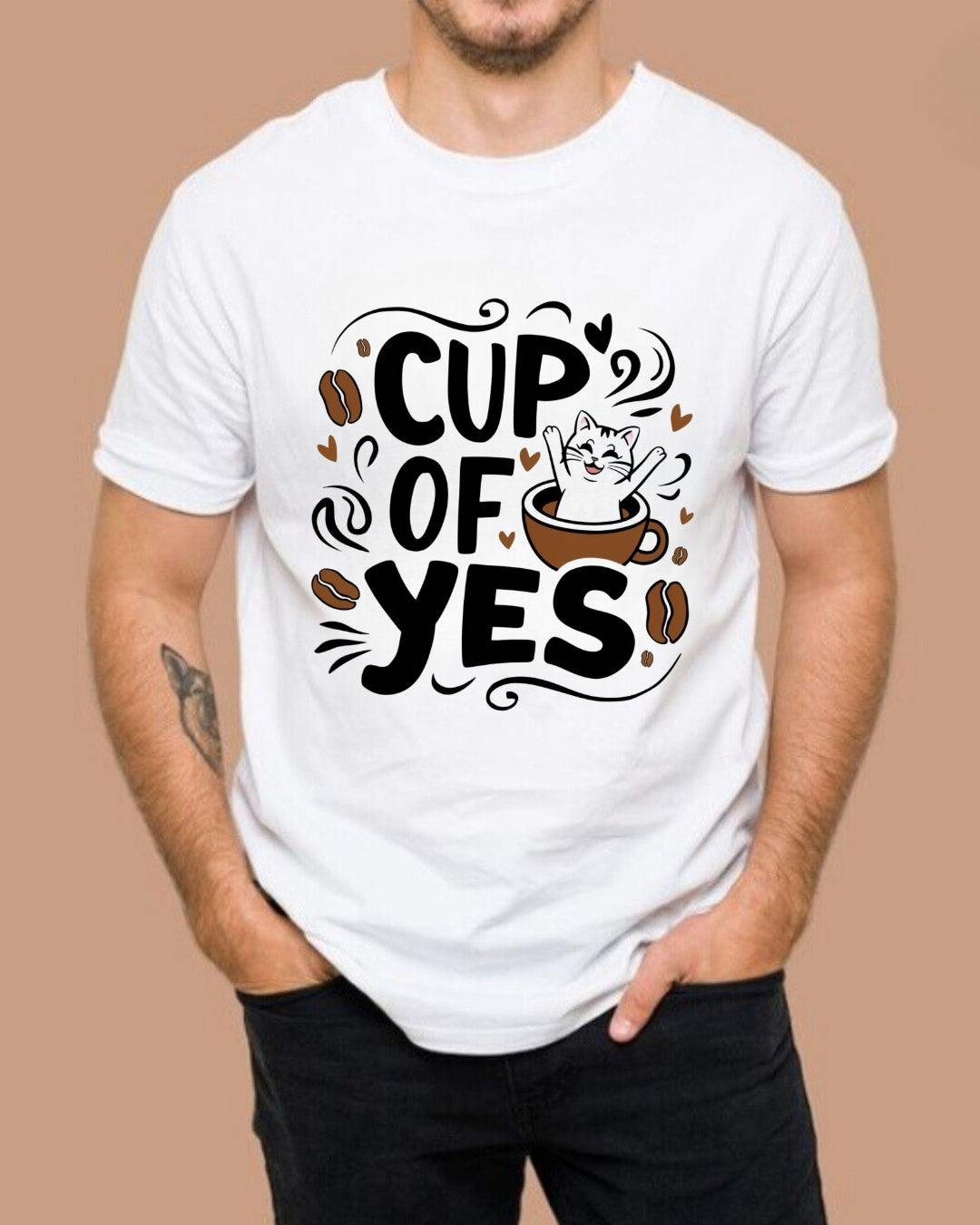 Cup Of Yes Coffee Cotton T-Shirt