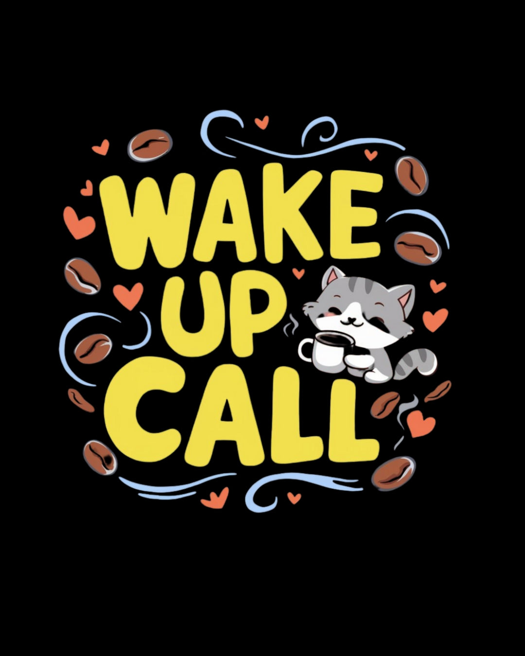 Wake Up Call Cotton T-Shirt