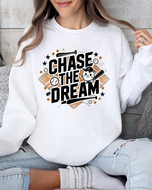 Chase The Dream Heavy Unisex Cotton Crewneck Sweatshirt