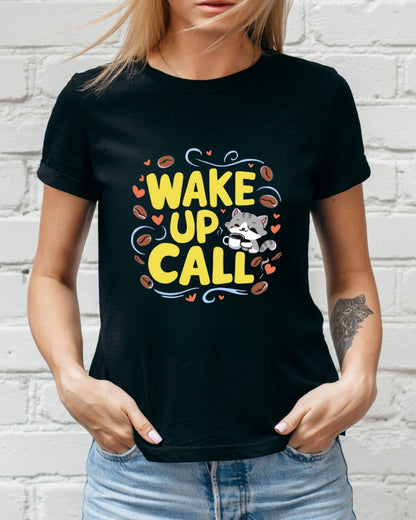 Wake Up Call Cotton T-Shirt