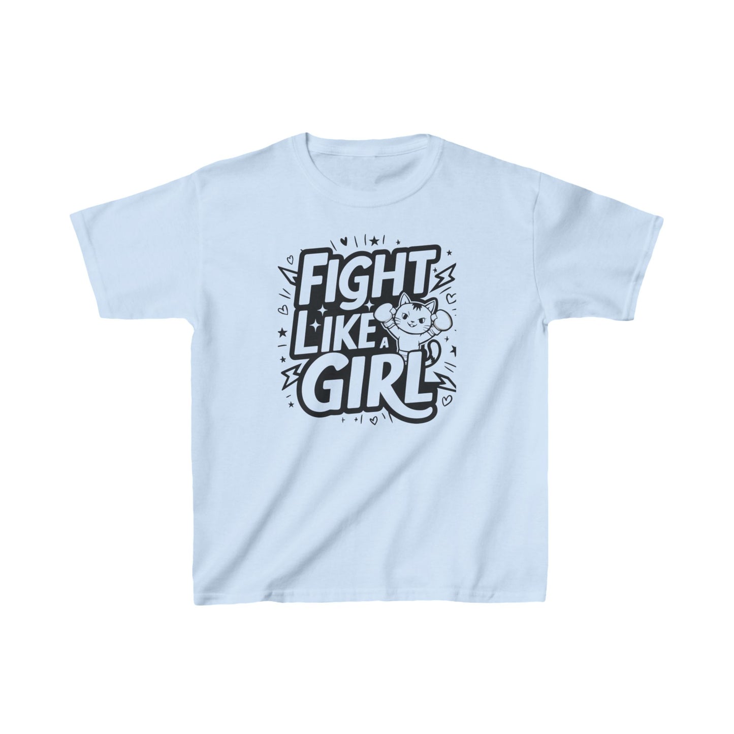 Fight Like Girl Heavy Cotton Kids T-Shirt