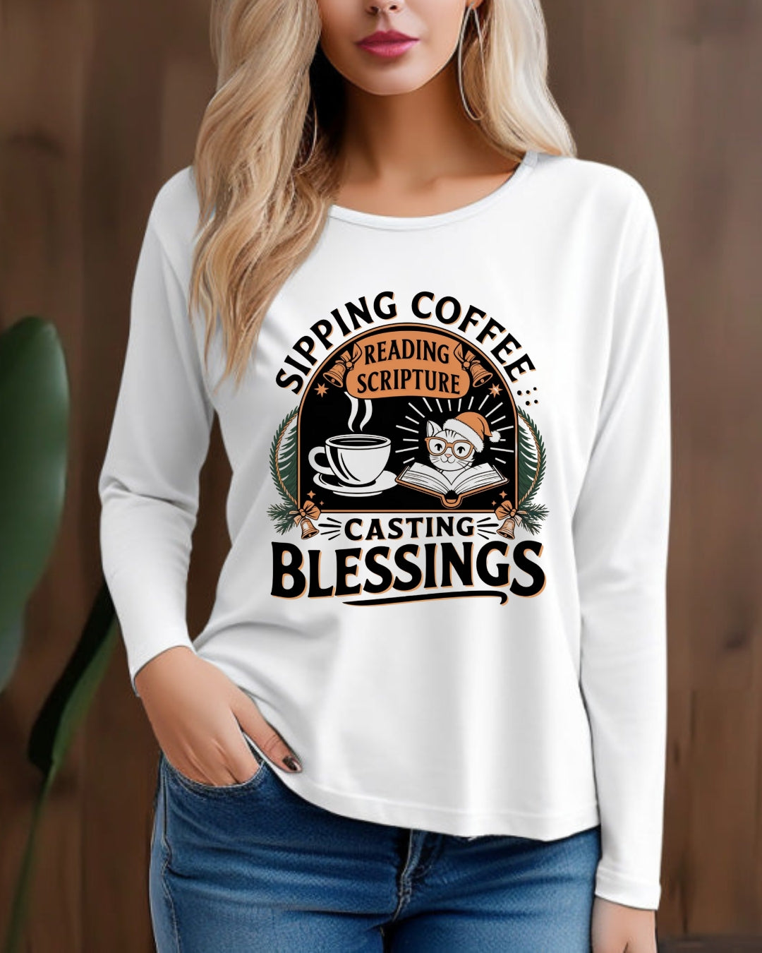 Hexed Roast Cotton Long Sleeve Tshirt