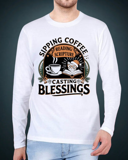 Hexed Roast Cotton Long Sleeve Tshirt