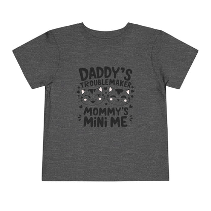 Daddy Little Troublemaker Toddler Cotton T-Shirts