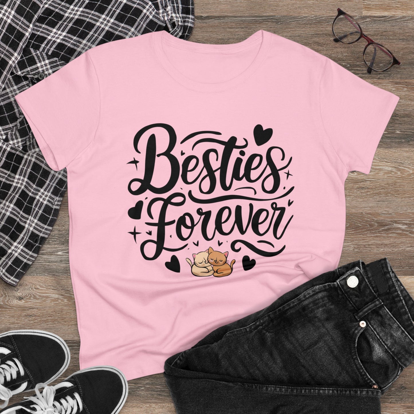 Besties Forever Women Cotton Tshirt