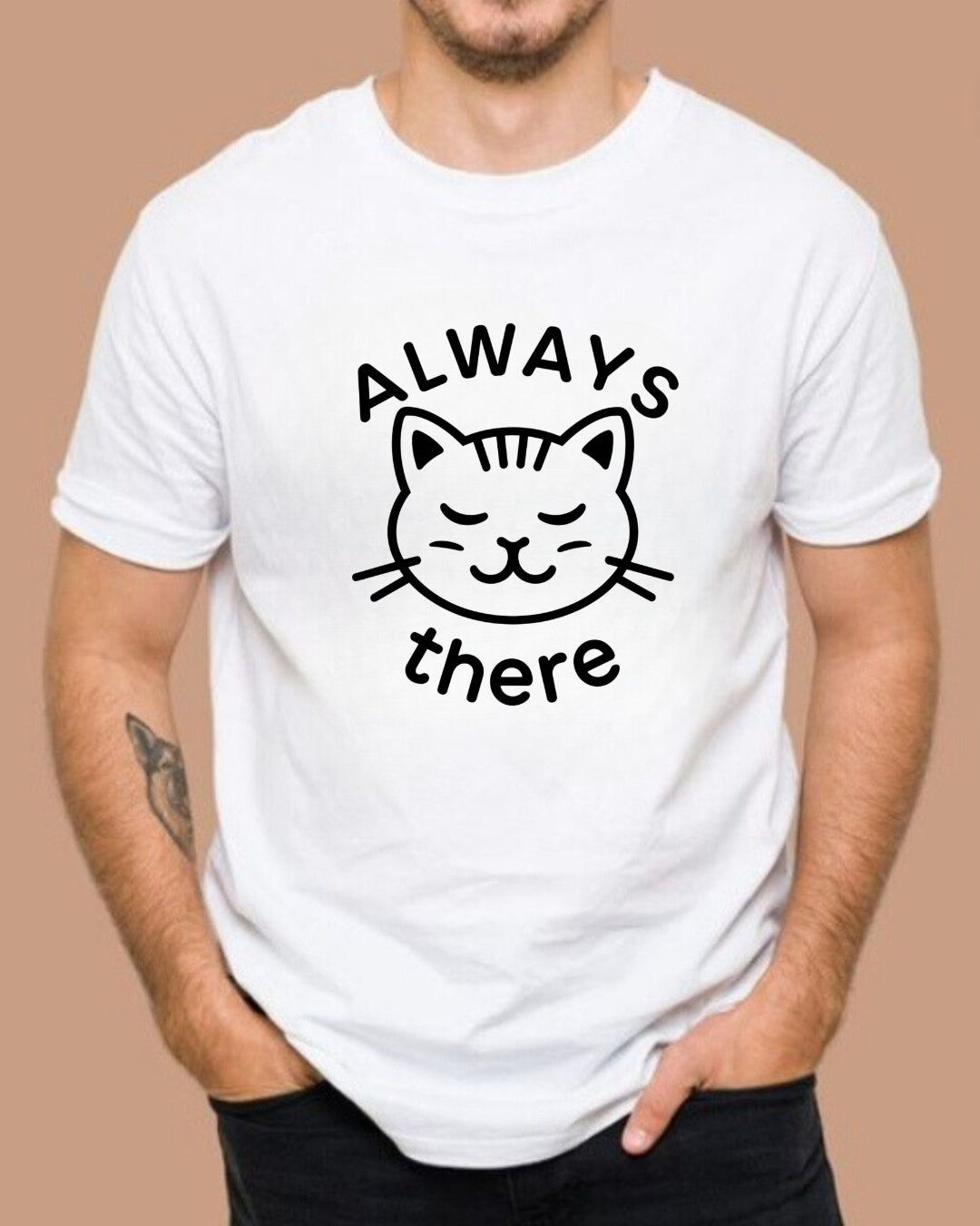 Always There  Dad Cotton T-Shirt