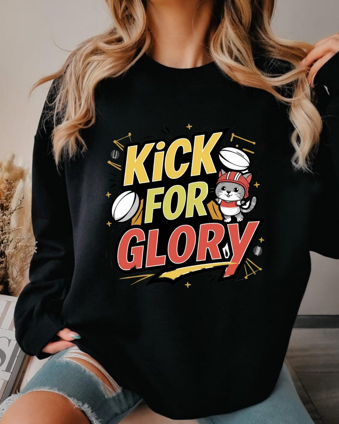 Kick For Glory Ultra Cotton Crewneck Sweatshirt