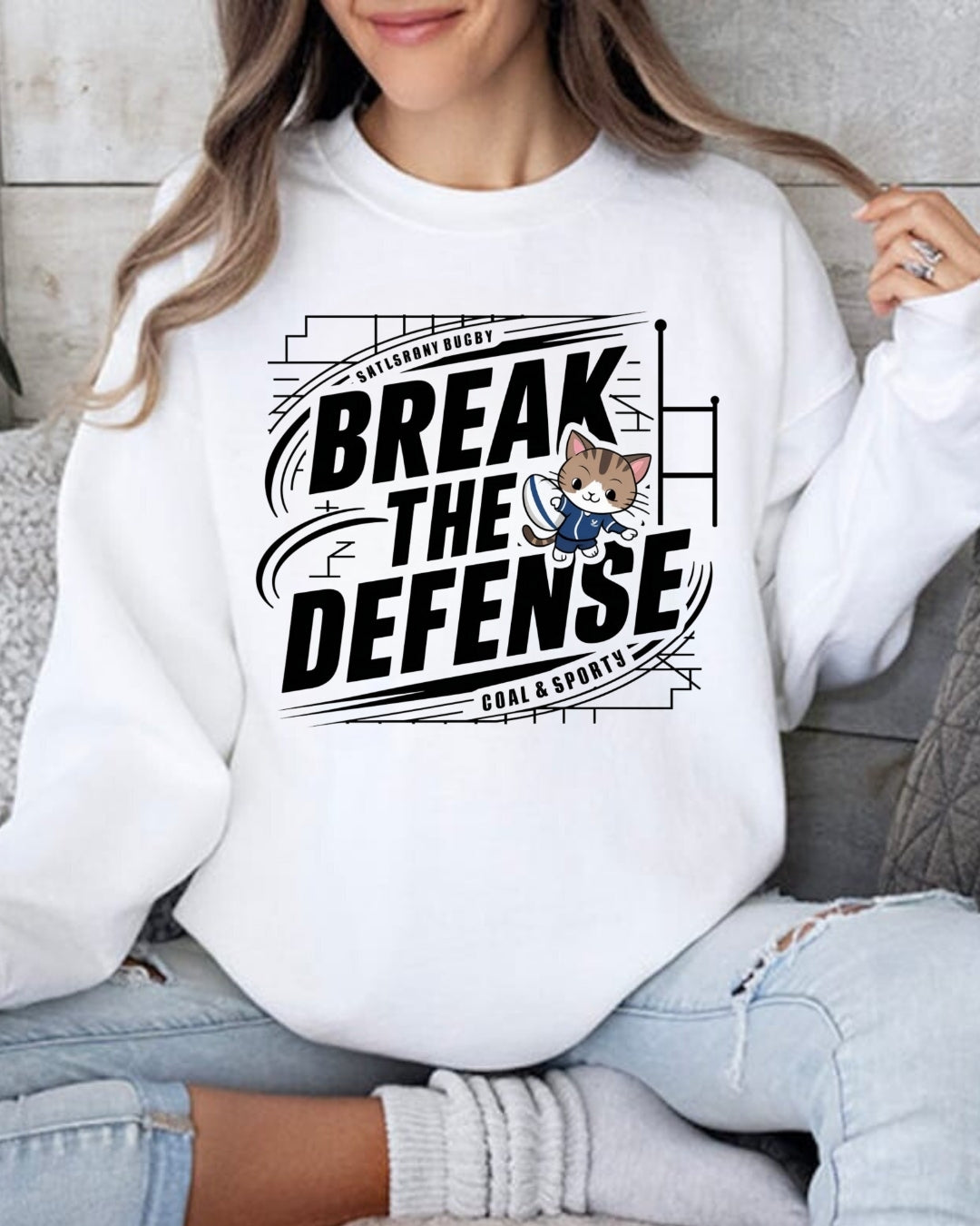 Break The Defence Ultra Cotton Crewneck Sweatshirts